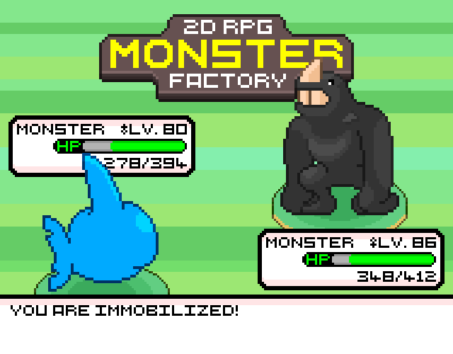 8种复古怪物工厂静态像素回合制游戏怪物资产素材第九部分