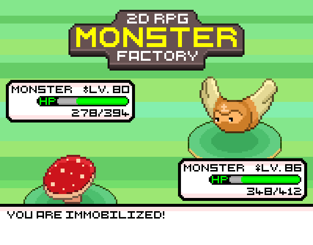 8种复古怪物工厂静态像素回合制游戏怪物资产素材第九部分