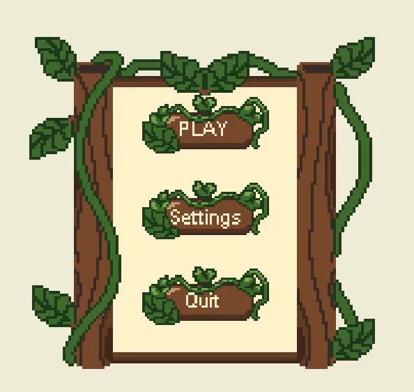 免费的大自然主题像素UI资产素材