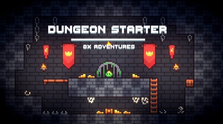 很棒的免费像素冒险地牢图块集资产素材