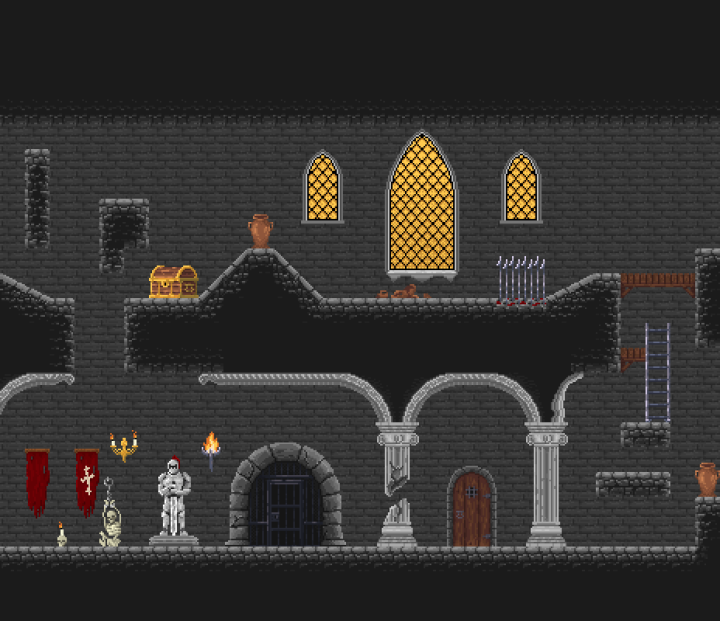 免费的像素艺术地牢素材包