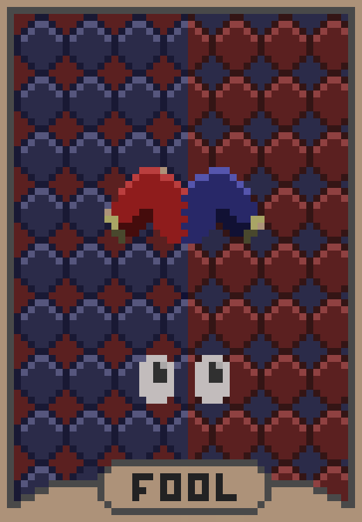 一系列免费的像素阿尔卡纳塔罗牌素材