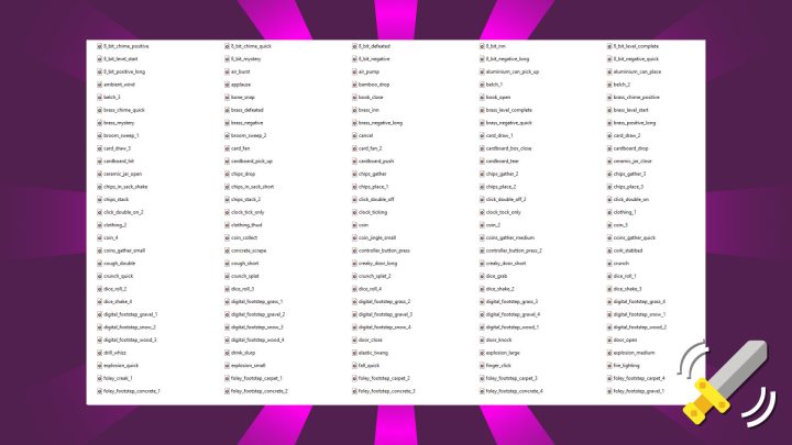 400种游戏音效素材合集