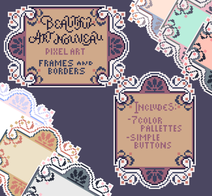 精美的像素新艺术风格用户界面UI素材