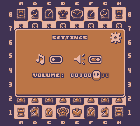 完整的Gameboy风格像素国际象棋素材