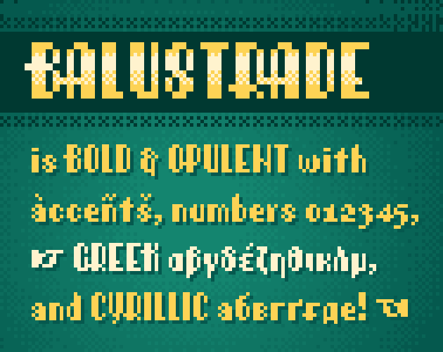 大胆而华丽的20世纪20年代风格的装饰艺术像素字体