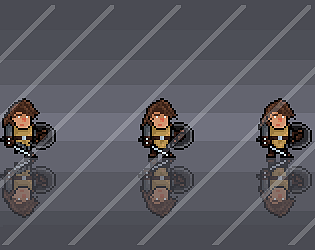 免费的奇幻像素重金属剑盾战士动画素材