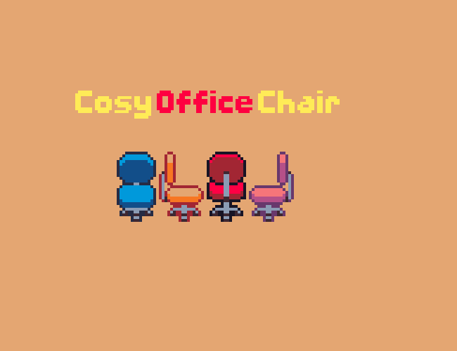 一组舒适的32*32像素办公室座椅素材
