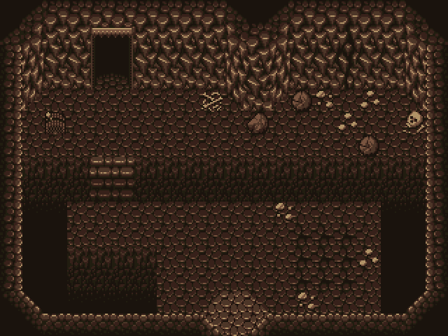 16*16的经典优雅像素洞穴瓷砖素材