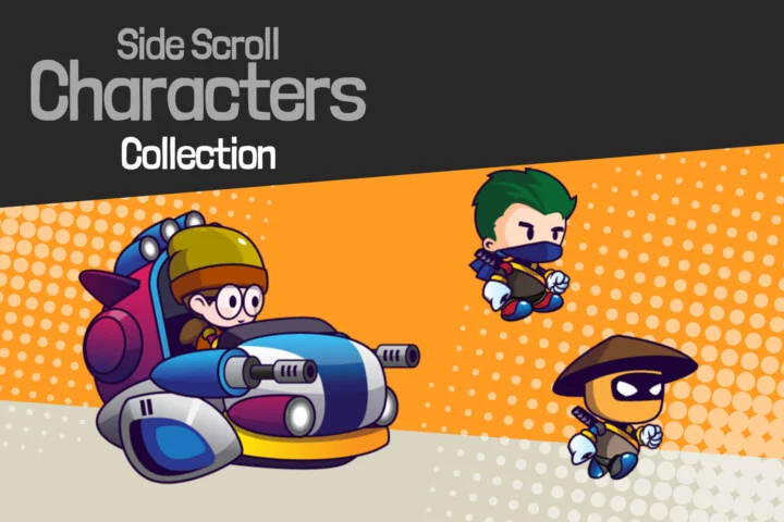 3个魅力十足的矢量卡通人物2D动画素材