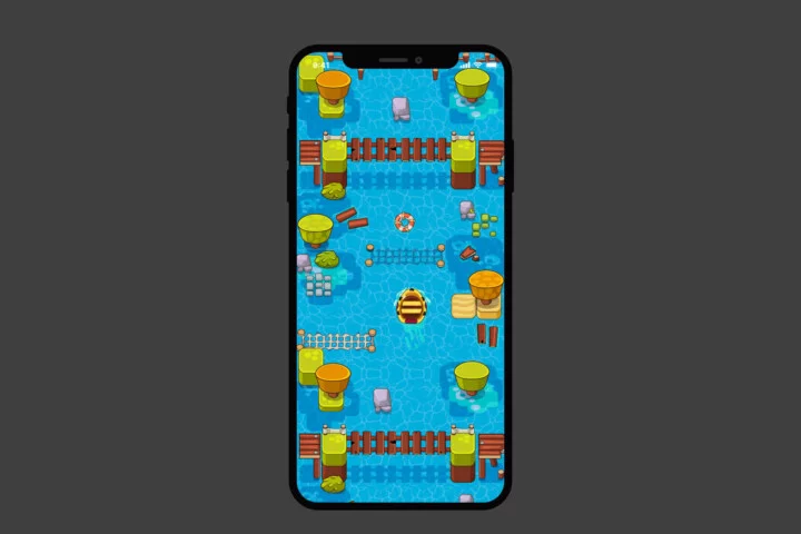 自上而下俯视角矢量2D游戏资源素材