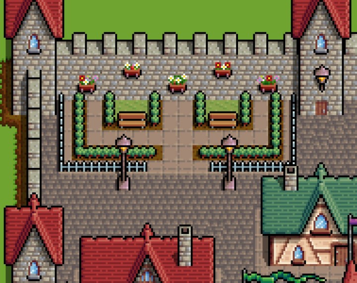 精美的8*8繁华迷你奇幻像素中世纪城市资产素材