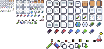 简单的免费像素文件和图标素材
