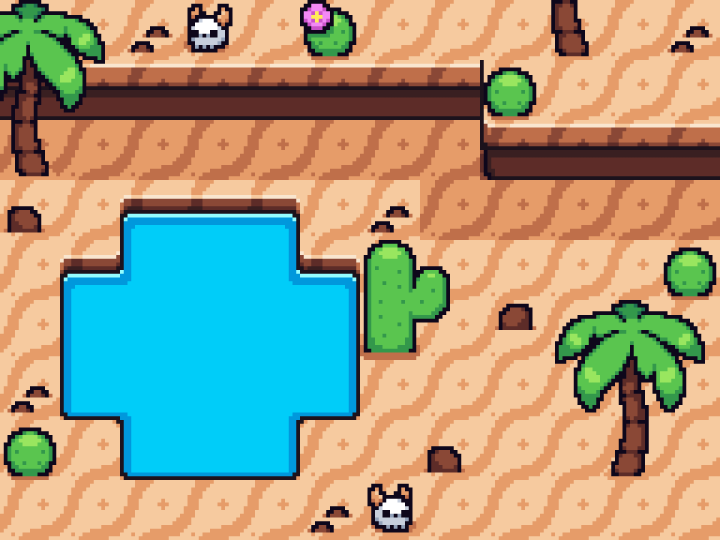 超赞的16*16免费像素沙漠地砖集素材