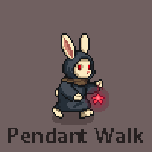 简单的免费横版像素兔子邪教徒NPC动画素材