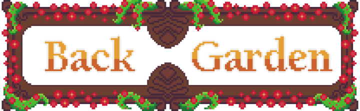 几个可爱的像素后花园花卉和植物素材