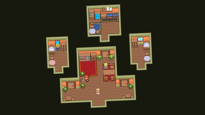 1200+的16*16自上而下像素室内装饰图块集素材