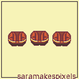 简单的像素橡木宝箱动画素材