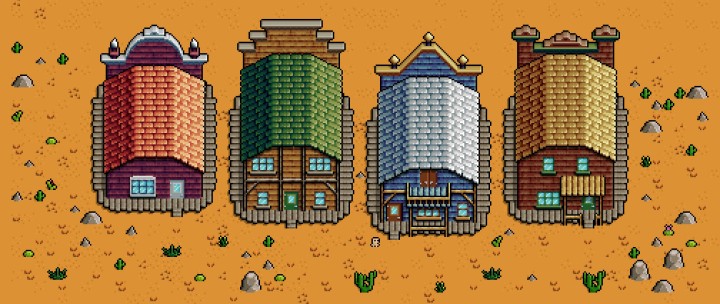 8*8迷你奇幻像素西部狂野小镇资产素材