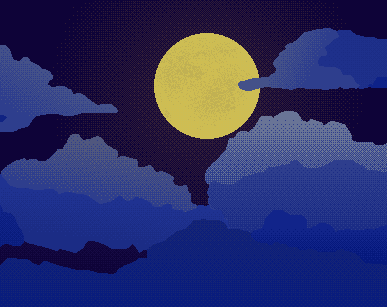 免费视差效果像素夜晚的天空背景图片素材