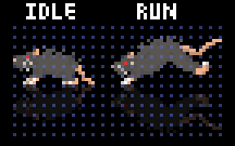 免费的像素地牢动物老鼠动画素材