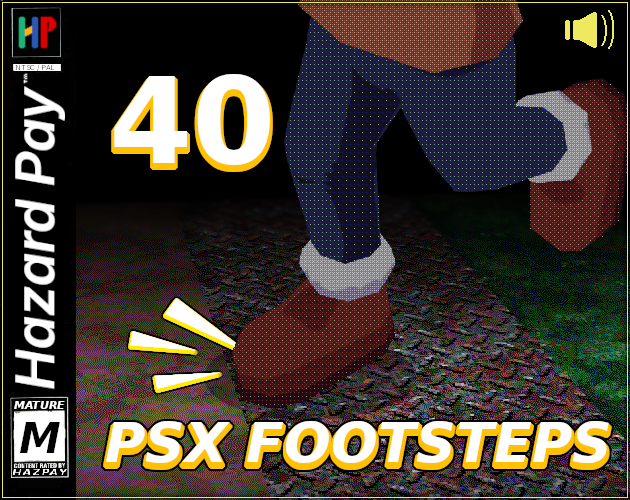 40个免费的游戏嘎吱作响的脚步声音效素材