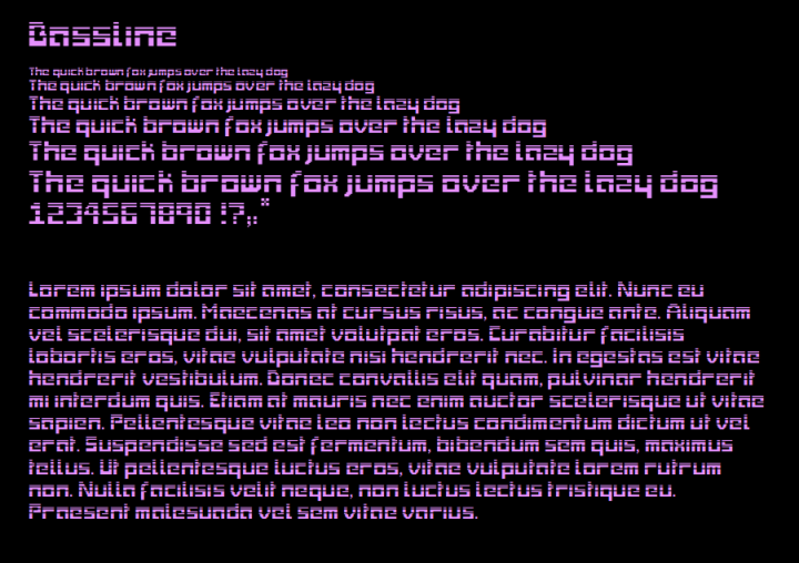 80年代怀旧情怀的像素字体素材