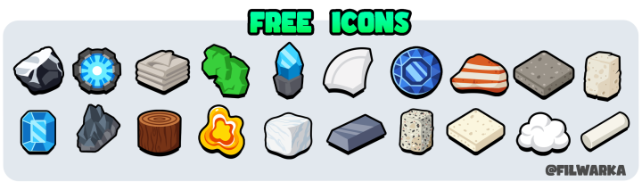 20个免费的矢量2D图标素材