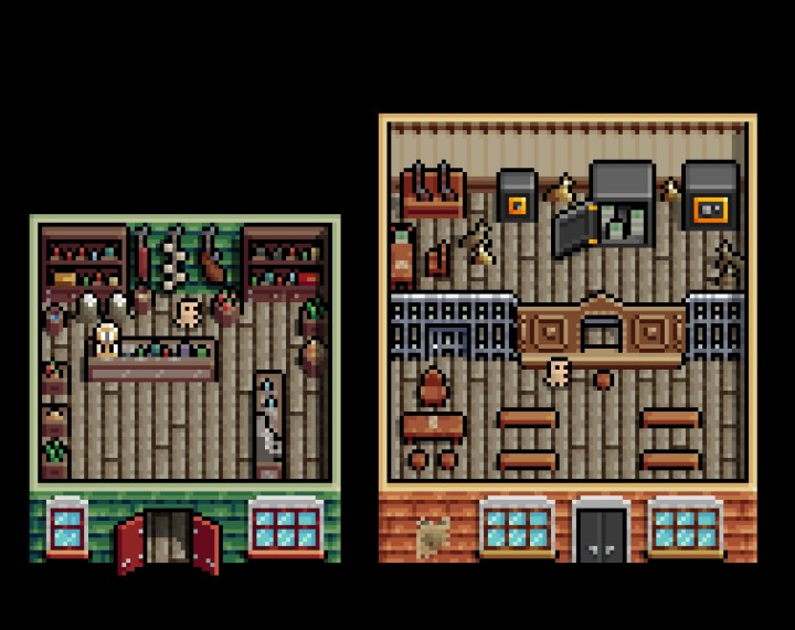 8*8迷你奇幻像素西部狂野小镇资产素材