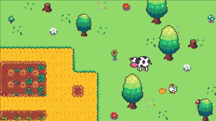 免费的16*16像素农场游戏基础资产素材