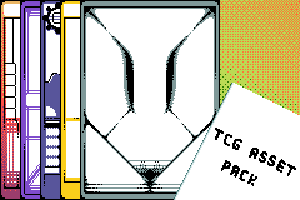 40个免费的像素TCG卡牌游戏模板素材