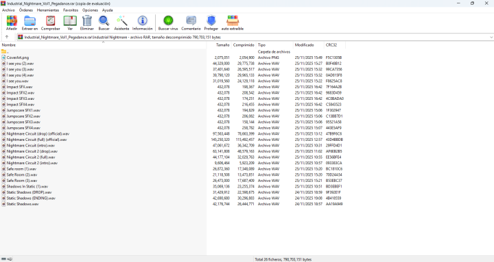 20多个高品质的高压工业恐怖循环音乐和音效素材