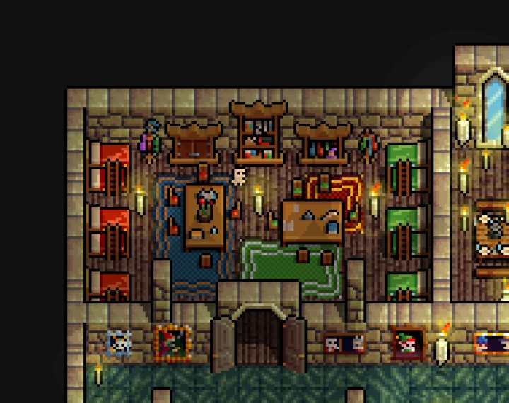 迷人的8*8迷你奇幻像素巫师学院资产素材