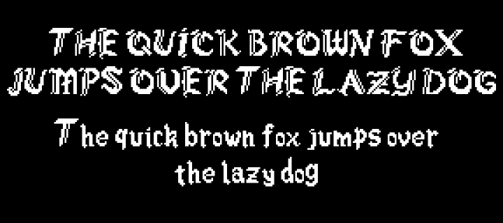 独特风格的哥特像素字体素材