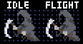 免费的像素游戏幽灵角色动画素材