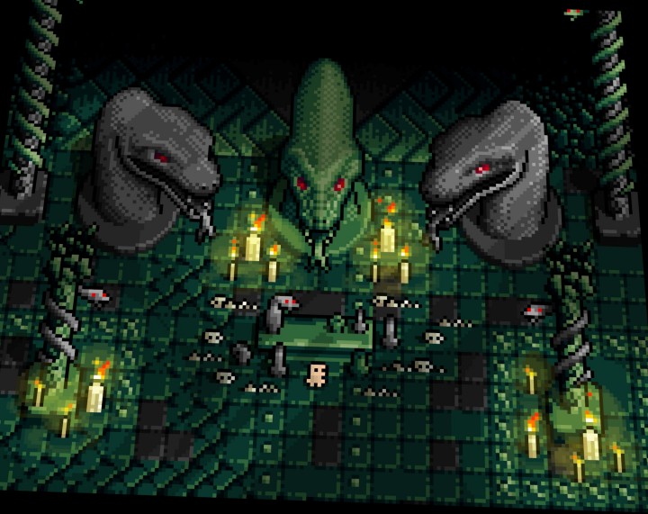 8*8的迷你奇幻像素蛇神庙资产素材