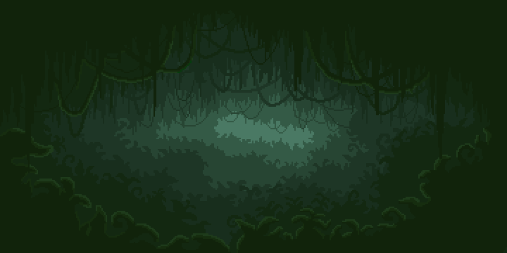 免费的像素迷雾森林背景图片素材