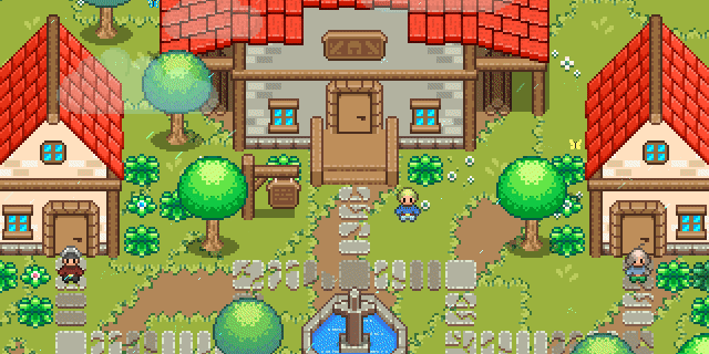 16*16精美的奇幻像素铁匠铺资产素材