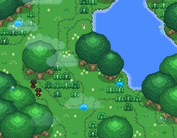 16*16的复古奇幻像素平原图块集素材