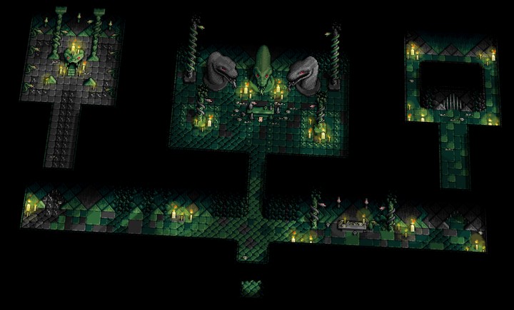 8*8的迷你奇幻像素蛇神庙资产素材