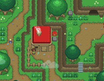 16*16的复古奇幻像素平原图块集素材