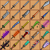 25款32*32的独特像素武器剑图标素材