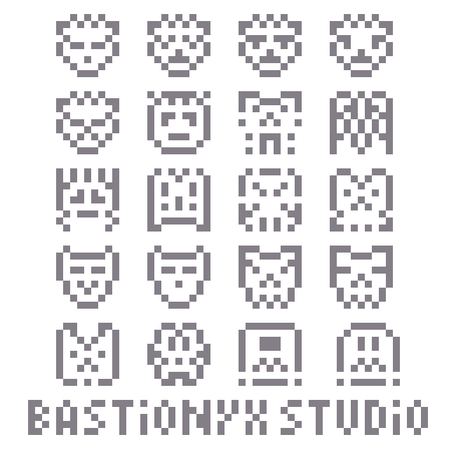 32个9*9的迷你像素图标素材