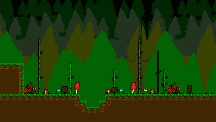 简单的免费像素丛林背景图片素材