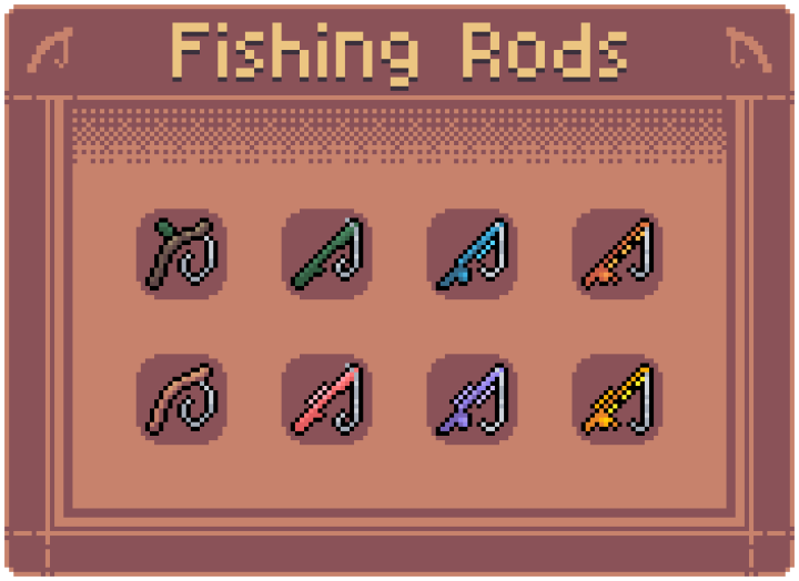 108个免费的16*16像素钓鱼图标素材