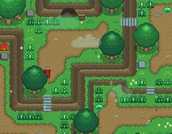 16*16的复古奇幻像素平原图块集素材