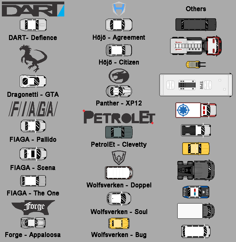 90年代像素汽车总动员车辆素材