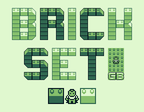 Gameboy风格的像素积木砖块素材