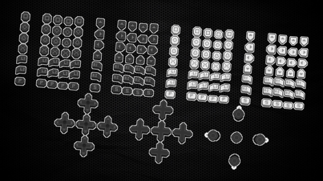 精美的16*16像素控制器按钮/游戏手柄按钮动画素材