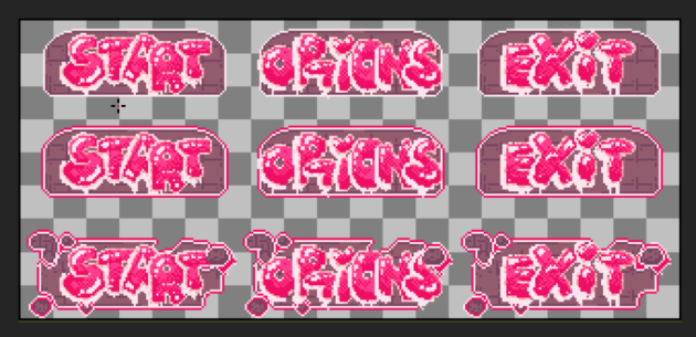 6个可爱的免费粉红像素用户界面UI按钮素材